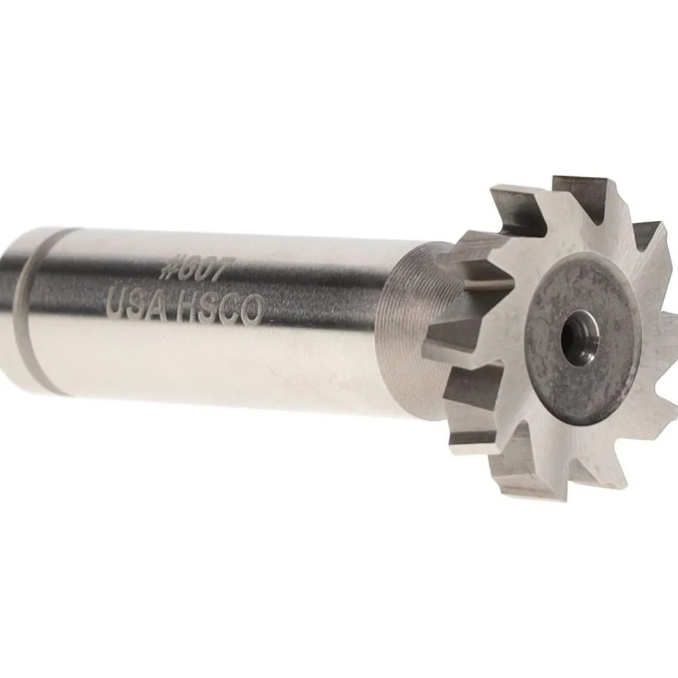 Woodruff Keyseat Cutter: 7/8" Cut Dia, 3/16" Cut Width, 1/2" Shank Dia, Staggered Tooth