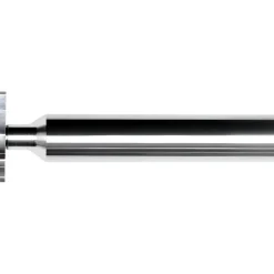 Woodruff Keyseat Cutter: 1-1/2" Cut Dia, 3/32" Cut Width, 1/2" Shank Dia, Straight Tooth
