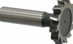 Woodruff Keyseat Cutter: 1-3/8" Cut Dia, 1/4" Cut Width, 1/2" Shank Dia, Staggered Tooth