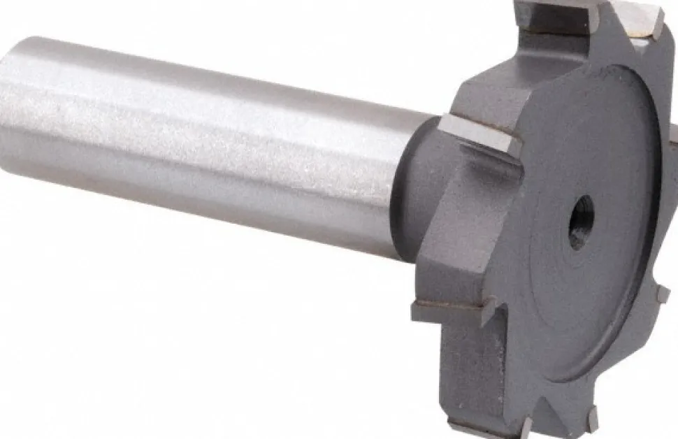 Woodruff Keyseat Cutter: 1-1/2" Cut Dia, 1/4" Cut Width, 1/2" Shank Dia, Staggered Tooth