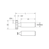 Woodruff Keyseat Cutter: 5/16" Cut Dia, 3/32" Cut Width, 1/2" Shank Dia, Straight Tooth