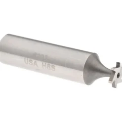 Woodruff Keyseat Cutter: 3/8" Cut Dia, 1/16" Cut Width, 1/2" Shank Dia, Straight Tooth