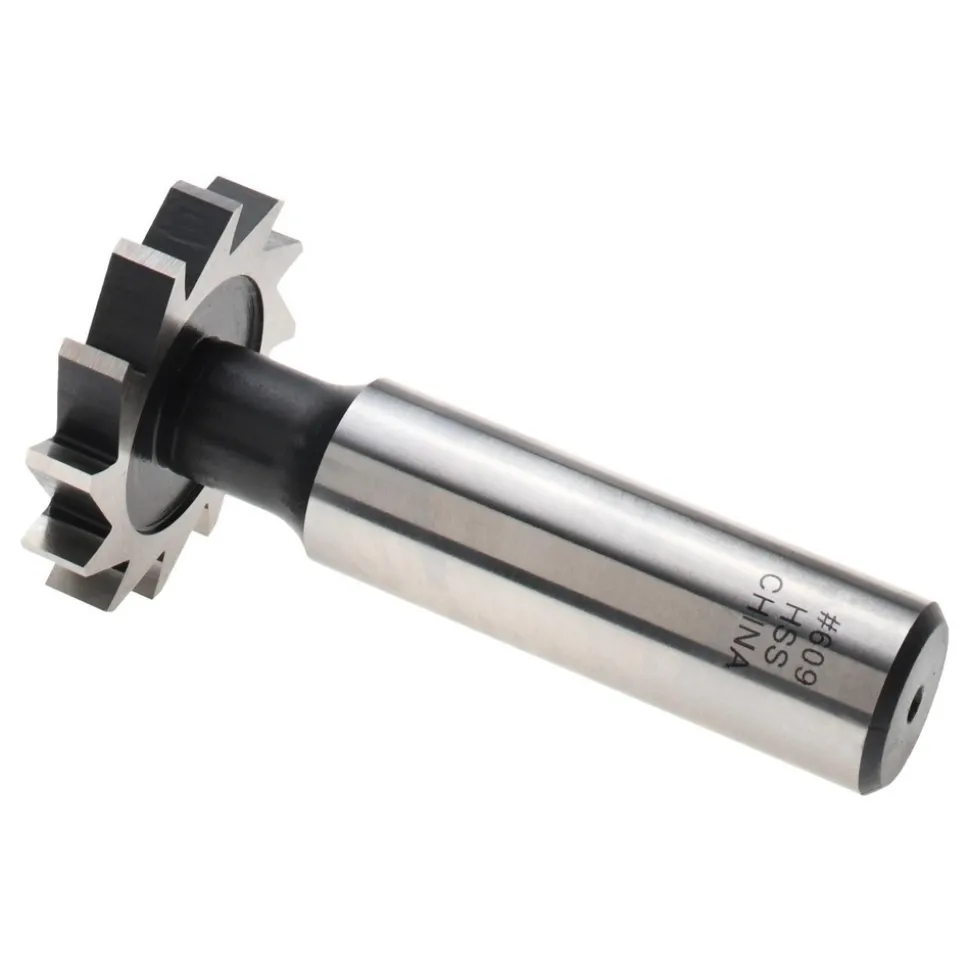 Woodruff Keyseat Cutter: 1-1/8" Cut Dia, 3/16" Cut Width, 1/2" Shank Dia, Straight Tooth