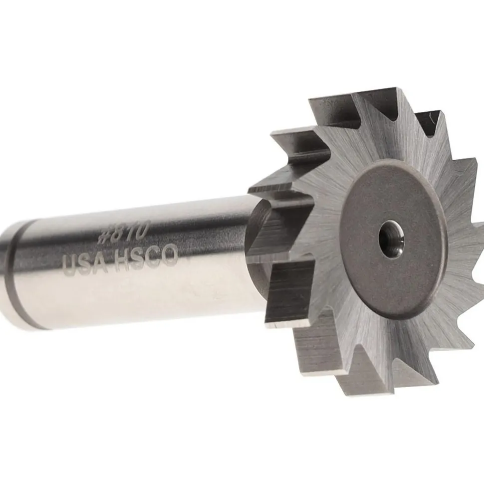 Woodruff Keyseat Cutter: 1-1/4" Cut Dia, 1/4" Cut Width, 1/2" Shank Dia, Straight Tooth