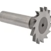 Woodruff Keyseat Cutter: 1-3/8" Cut Dia, 1/8" Cut Width, 1/2" Shank Dia, Straight Tooth