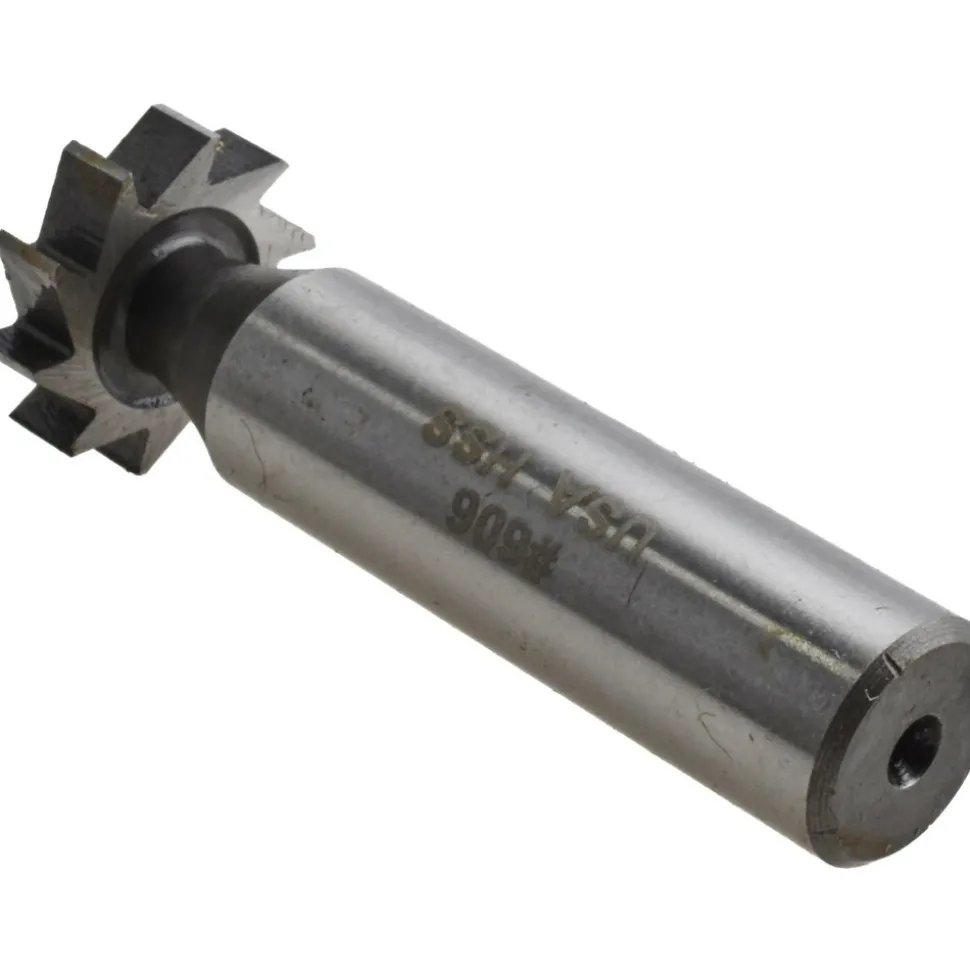 Woodruff Keyseat Cutter: 3/4" Cut Dia, 3/16" Cut Width, 1/2" Shank Dia, Straight Tooth