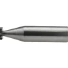 Woodruff Keyseat Cutter: 3/8" Cut Dia, 3/32" Cut Width, 1/2" Shank Dia, Straight Tooth