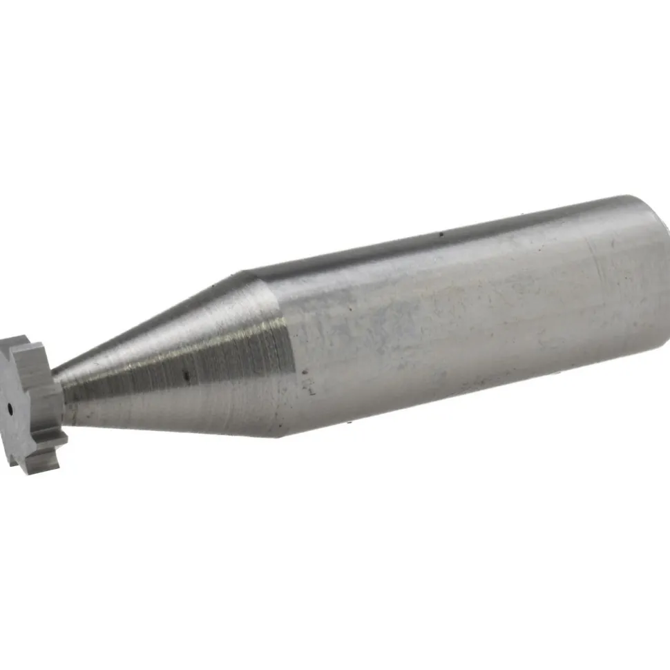 Woodruff Keyseat Cutter: 3/8" Cut Dia, 3/32" Cut Width, 1/2" Shank Dia, Straight Tooth