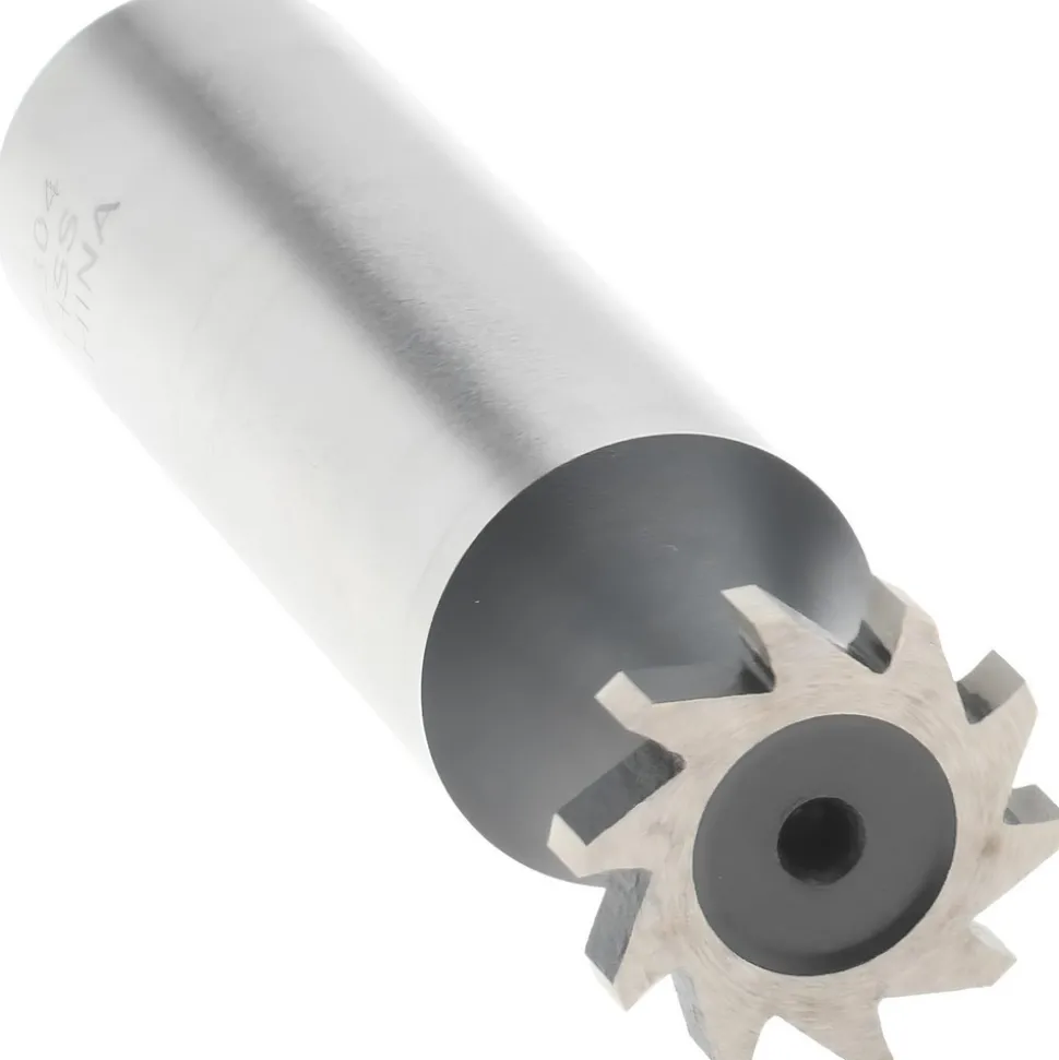 Woodruff Keyseat Cutter: 1/2" Cut Dia, 3/32" Cut Width, 1/2" Shank Dia, Straight Tooth