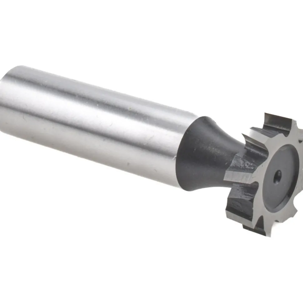 Woodruff Keyseat Cutter: 3/4" Cut Dia, 3/16" Cut Width, 1/2" Shank Dia, Staggered Tooth