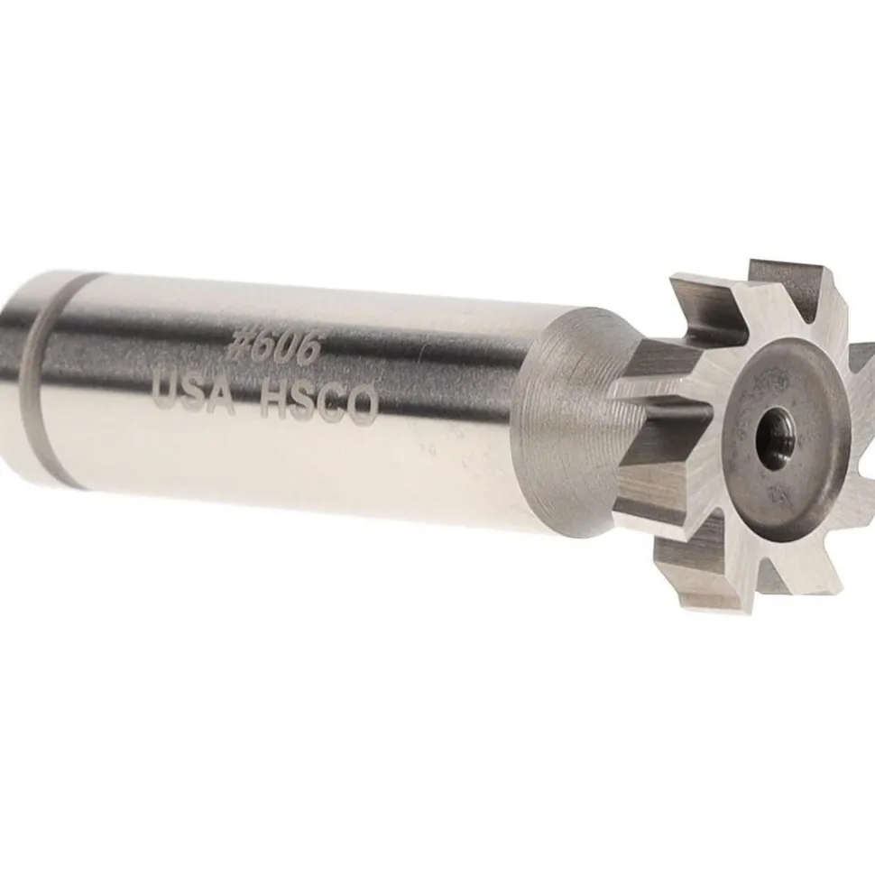 Woodruff Keyseat Cutter: 5/8" Cut Dia, 1/8" Cut Width, 1/2" Shank Dia, Straight Tooth
