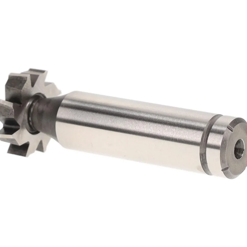 Woodruff Keyseat Cutter: 5/8" Cut Dia, 1/8" Cut Width, 1/2" Shank Dia, Straight Tooth