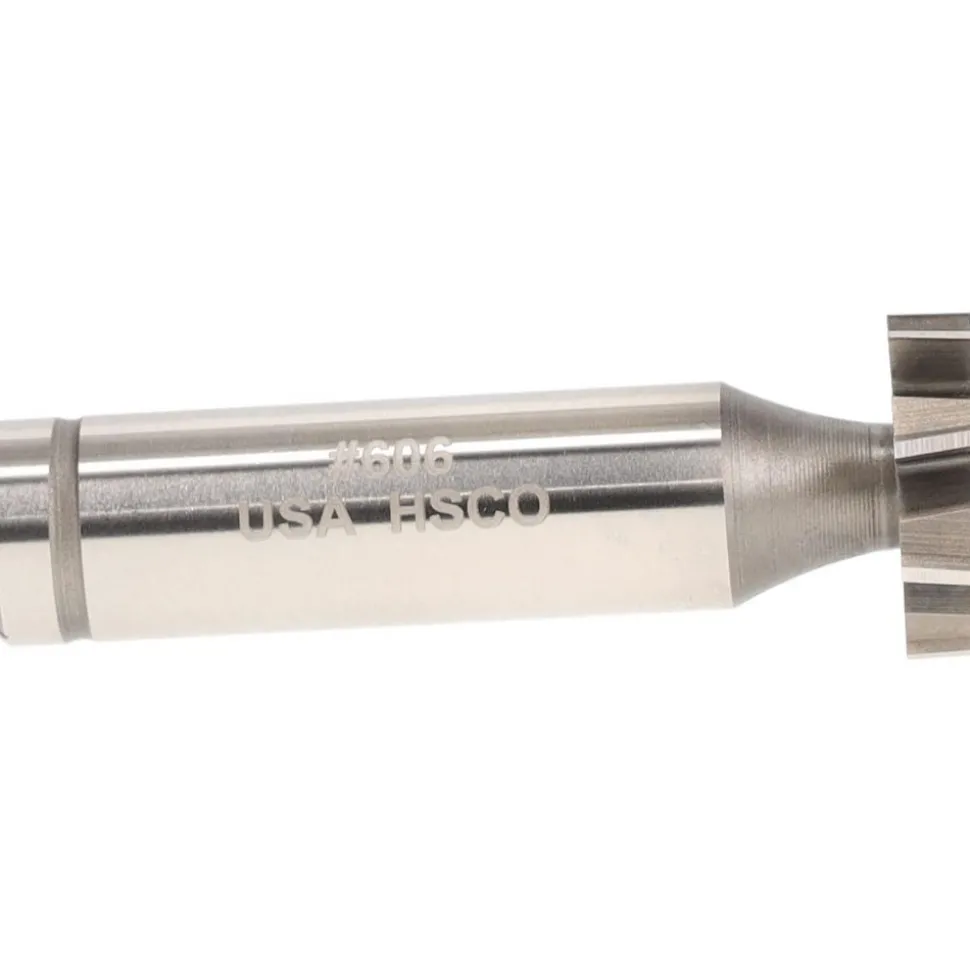 Woodruff Keyseat Cutter: 5/8" Cut Dia, 1/8" Cut Width, 1/2" Shank Dia, Straight Tooth
