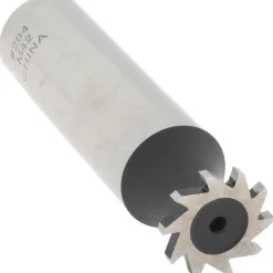 Woodruff Keyseat Cutter: 1/2" Cut Dia, 1/16" Cut Width, 1/2" Shank Dia, Straight Tooth