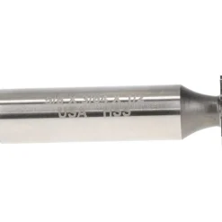 Woodruff Keyseat Cutter: 5/8" Cut Dia, 3/64" Cut Width, 1/2" Shank Dia, Straight Tooth