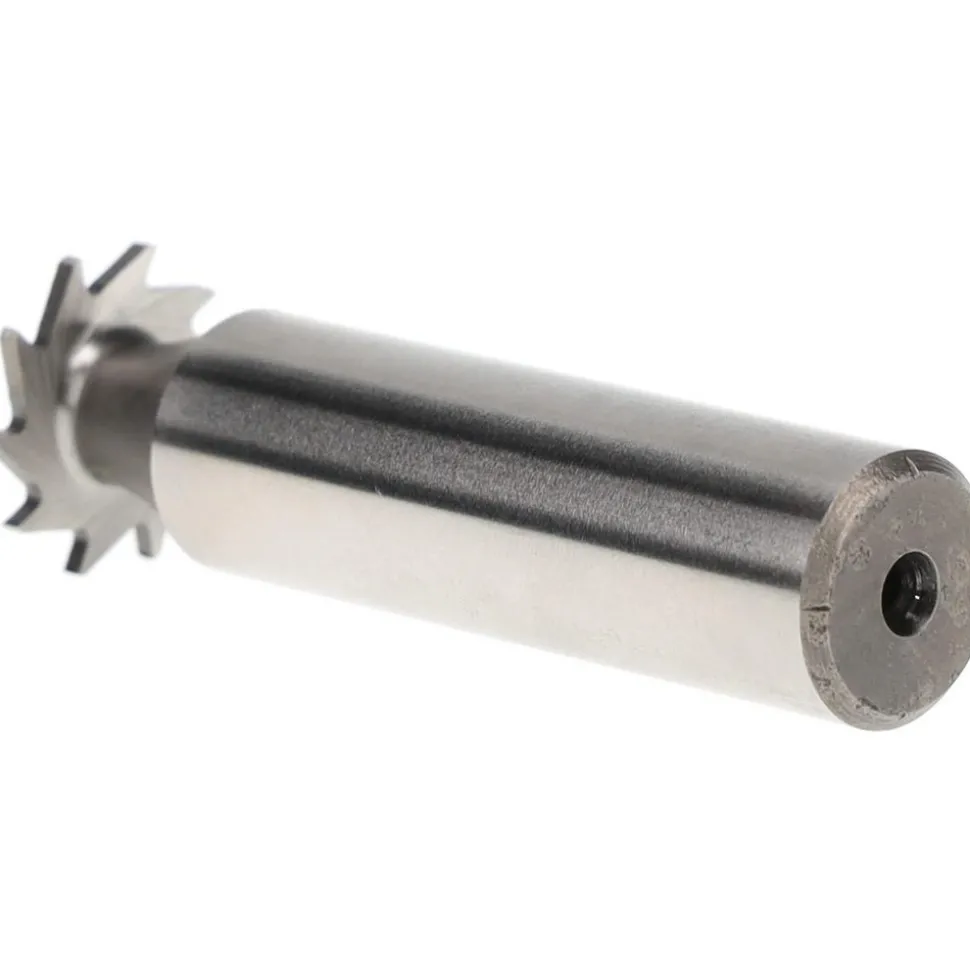 Woodruff Keyseat Cutter: 5/8" Cut Dia, 3/64" Cut Width, 1/2" Shank Dia, Straight Tooth