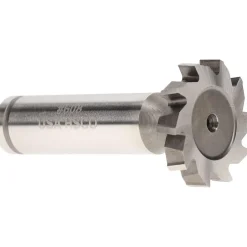 Woodruff Keyseat Cutter: 1" Cut Dia, 3/16" Cut Width, 1/2" Shank Dia, Staggered Tooth