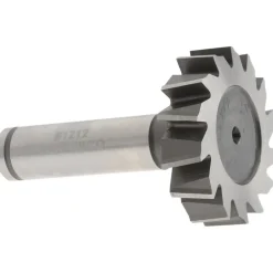 Woodruff Keyseat Cutter: 1-1/2" Cut Dia, 3/8" Cut Width, 1/2" Shank Dia, Staggered Tooth