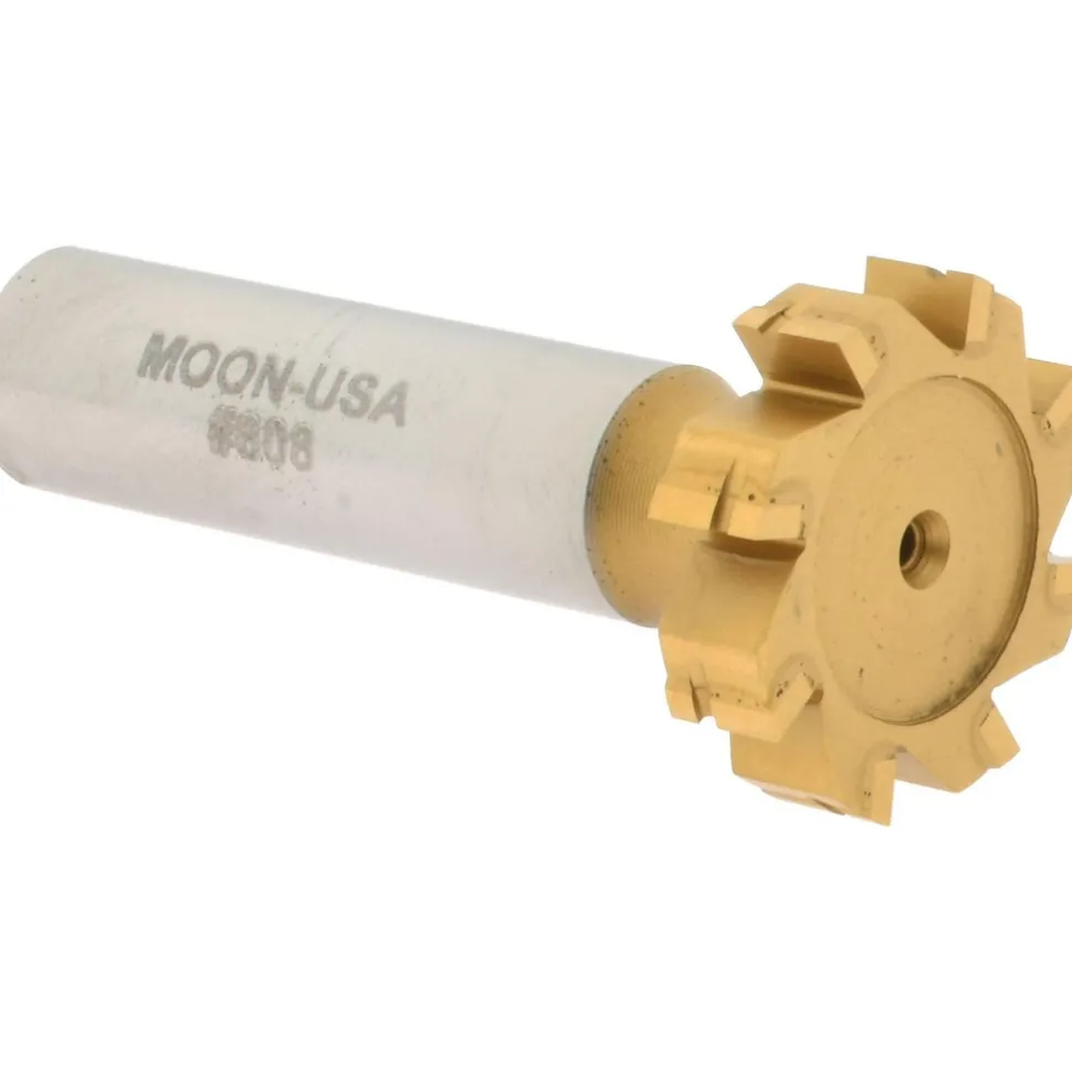 Woodruff Keyseat Cutter: 1" Cut Dia, 1/4" Cut Width, 1/2" Shank Dia, Straight Tooth