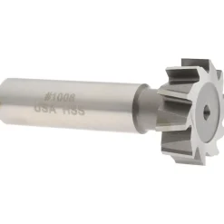 Woodruff Keyseat Cutter: 1" Cut Dia, 5/16" Cut Width, 1/2" Shank Dia, Staggered Tooth