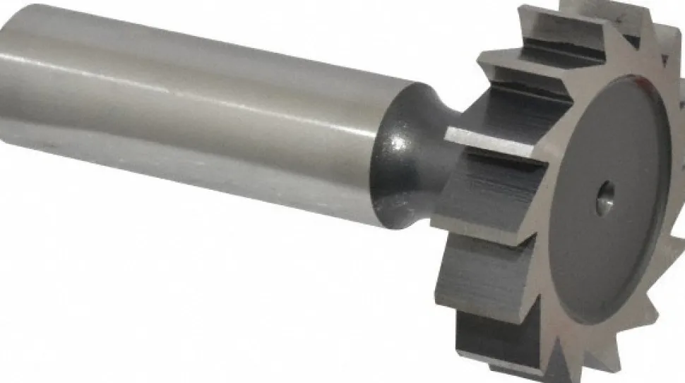 Woodruff Keyseat Cutter: 1-1/4" Cut Dia, 5/16" Cut Width, 1/2" Shank Dia, Straight Tooth
