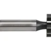 Woodruff Keyseat Cutter: 1" Cut Dia, 7/32" Cut Width, 1/2" Shank Dia, Straight Tooth