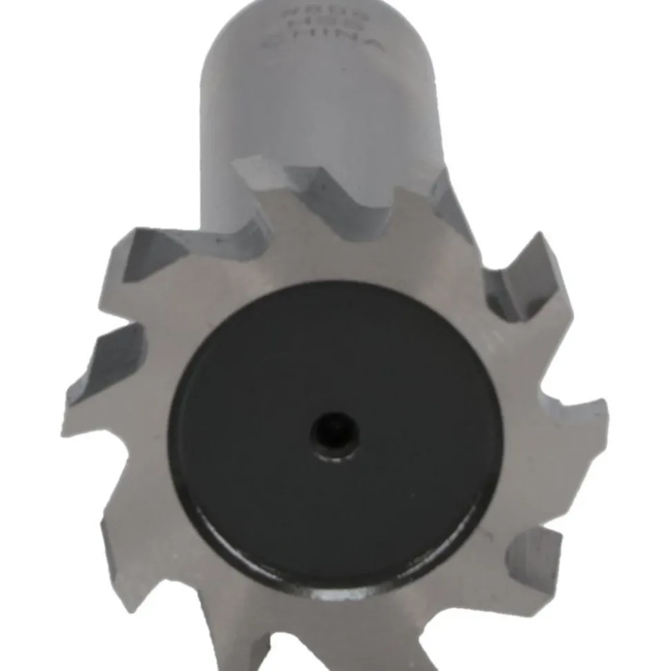 Woodruff Keyseat Cutter: 1" Cut Dia, 1/4" Cut Width, 1/2" Shank Dia, Staggered Tooth