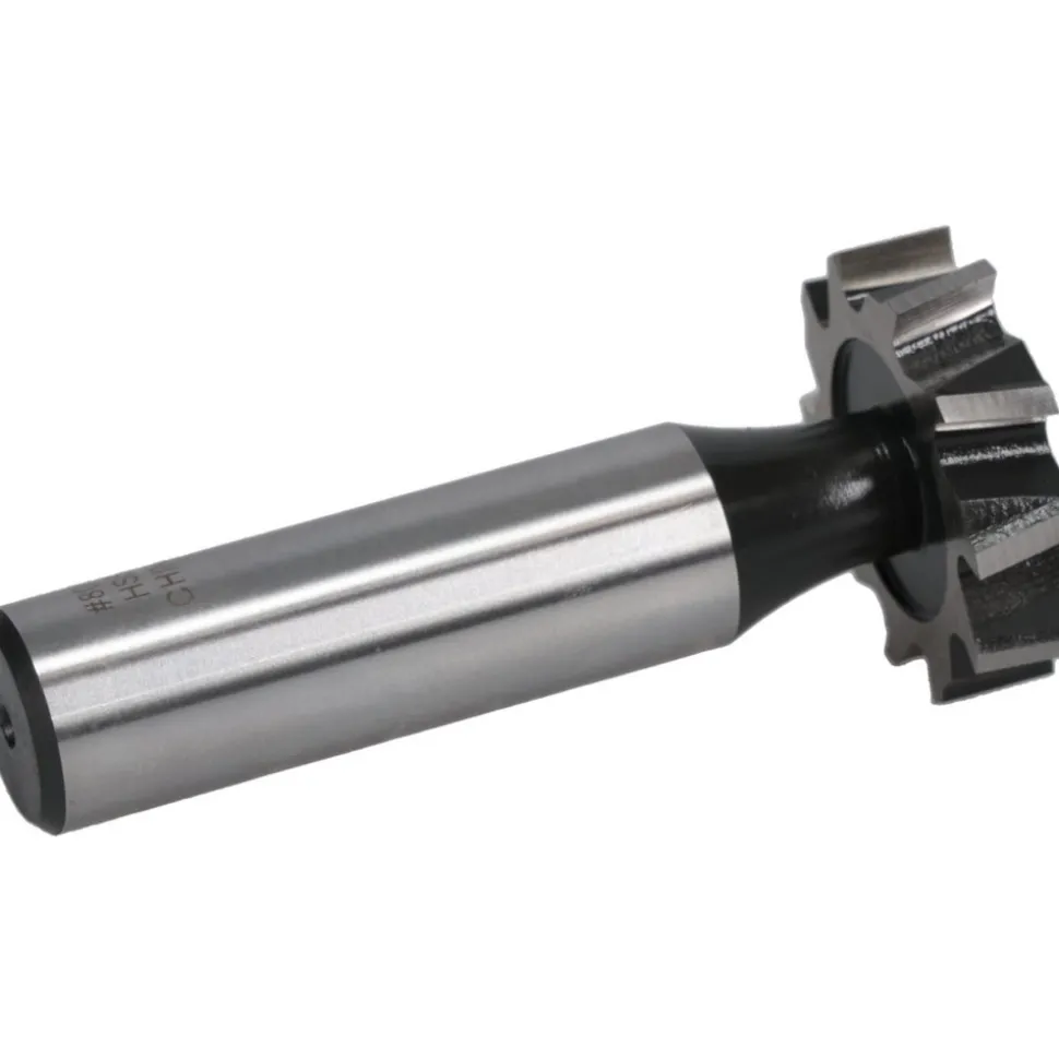 Woodruff Keyseat Cutter: 1" Cut Dia, 1/4" Cut Width, 1/2" Shank Dia, Staggered Tooth