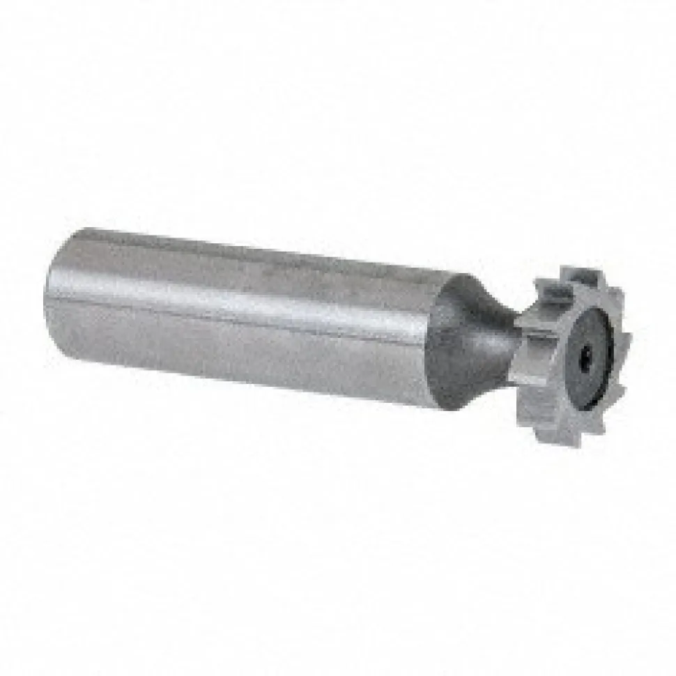 Woodruff Keyseat Cutter: 5/8" Cut Dia, 5/32" Cut Width, 1/2" Shank Dia, Straight Tooth