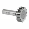 Woodruff Keyseat Cutter: 1-1/2" Cut Dia, 3/8" Cut Width, 1/2" Shank Dia, Staggered Tooth