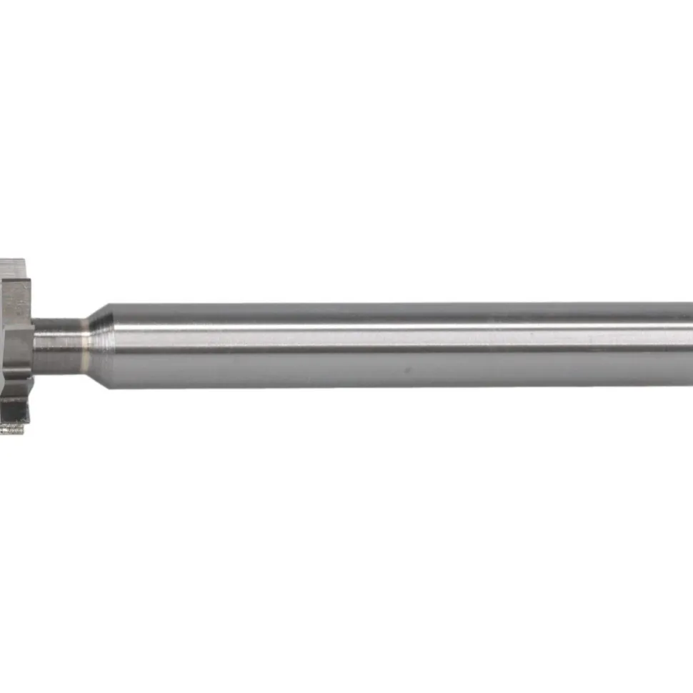 Woodruff Keyseat Cutter: 3/4" Cut Dia, 1/8" Cut Width, 3/8" Shank Dia, Straight Tooth