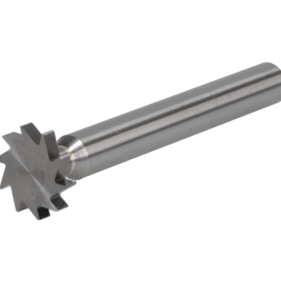 Woodruff Keyseat Cutter: 3/4" Cut Dia, 1/8" Cut Width, 3/8" Shank Dia, Straight Tooth
