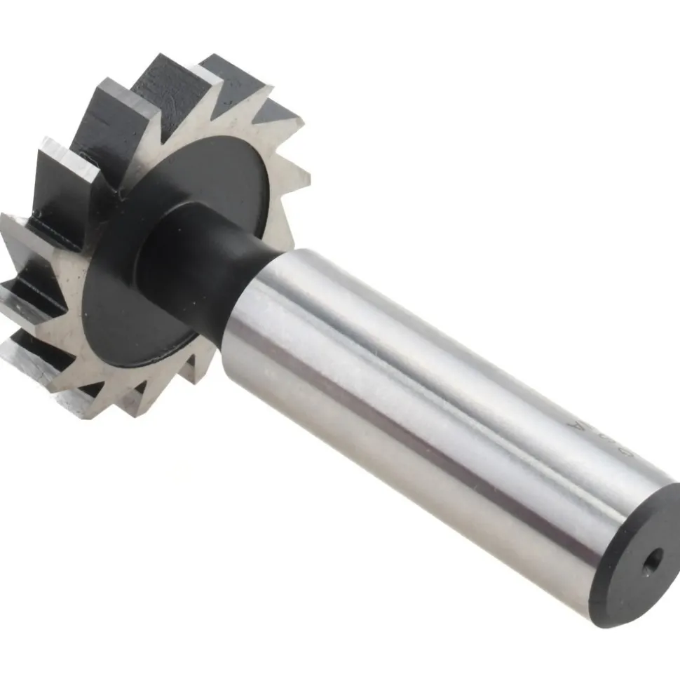 Woodruff Keyseat Cutter: 1-1/4" Cut Dia, 1/4" Cut Width, 1/2" Shank Dia, Straight Tooth
