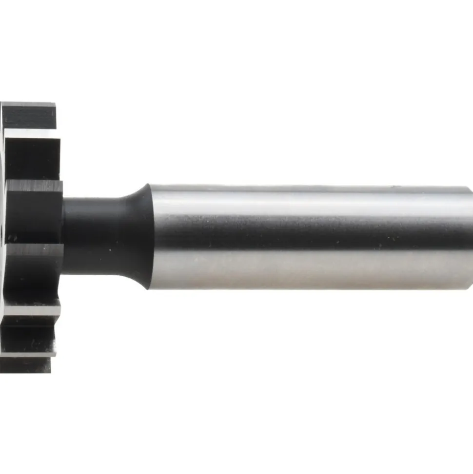 Woodruff Keyseat Cutter: 1-1/4" Cut Dia, 1/4" Cut Width, 1/2" Shank Dia, Straight Tooth