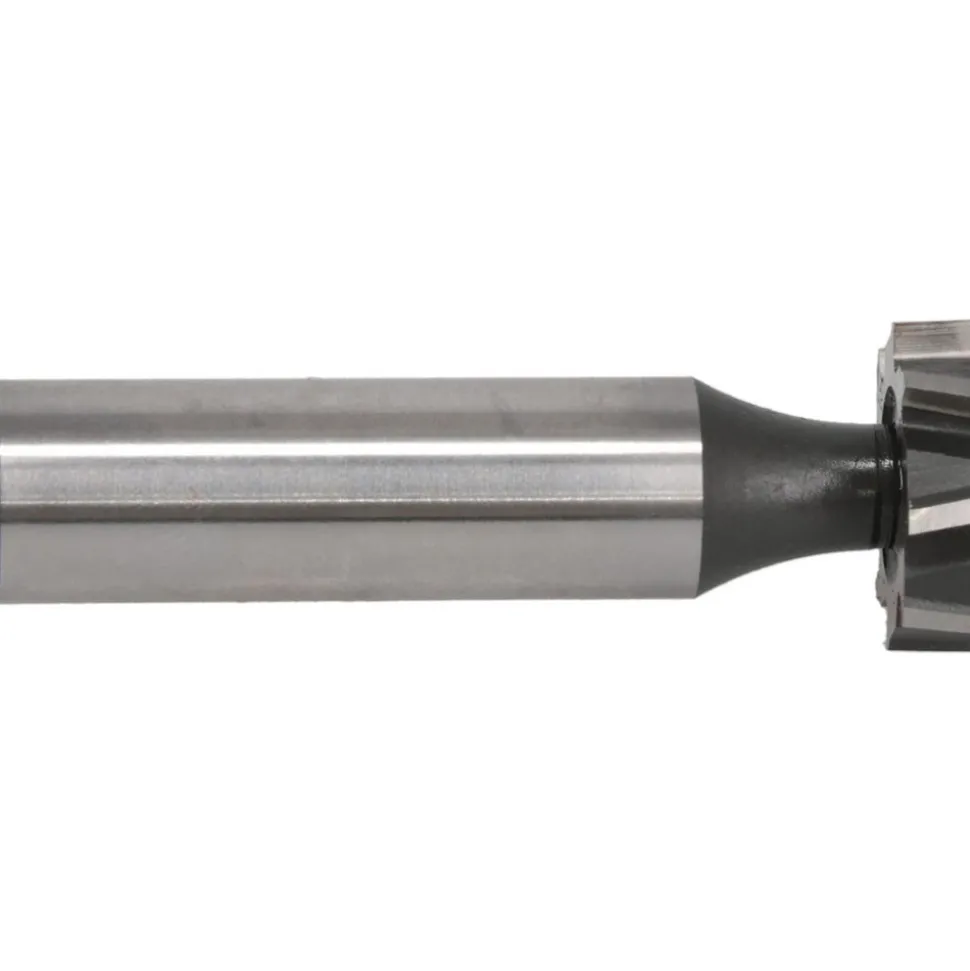 Woodruff Keyseat Cutter: 3/4" Cut Dia, 3/16" Cut Width, 1/2" Shank Dia, Staggered Tooth