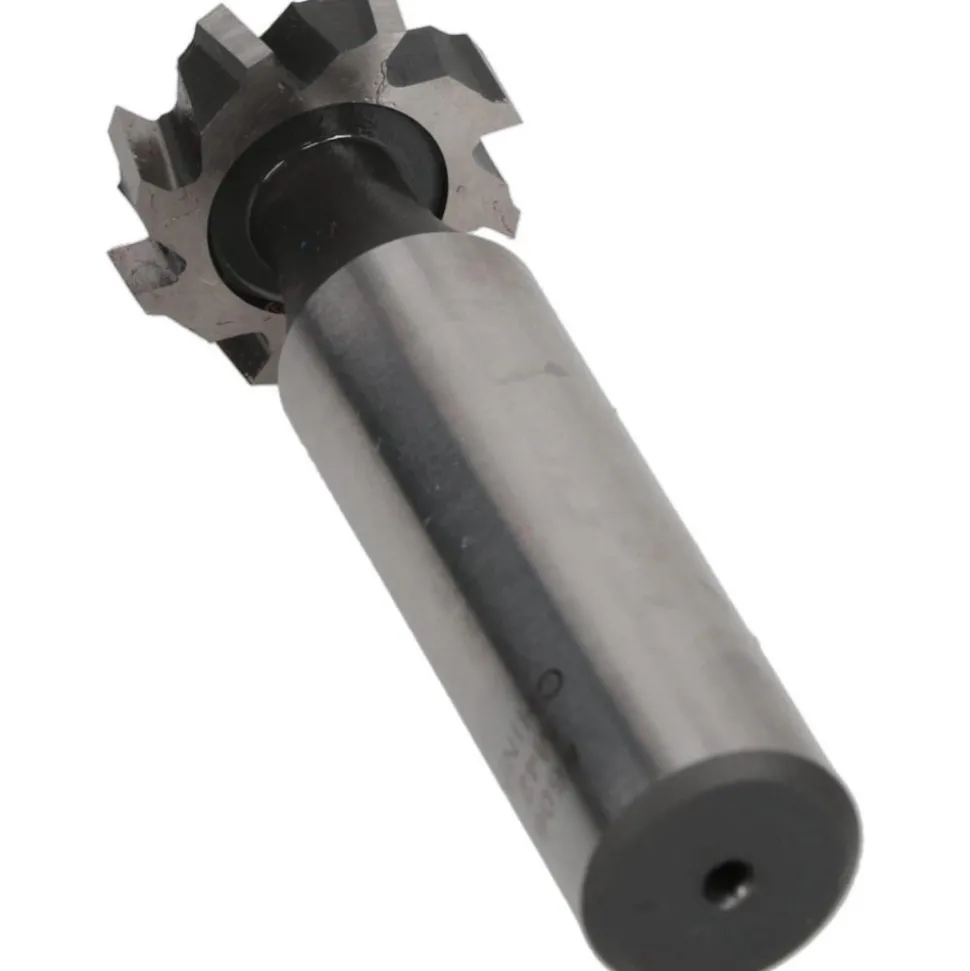Woodruff Keyseat Cutter: 3/4" Cut Dia, 3/16" Cut Width, 1/2" Shank Dia, Staggered Tooth