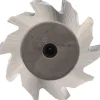 Woodruff Keyseat Cutter: 1" Cut Dia, 3/8" Cut Width, 1/2" Shank Dia, Staggered Tooth