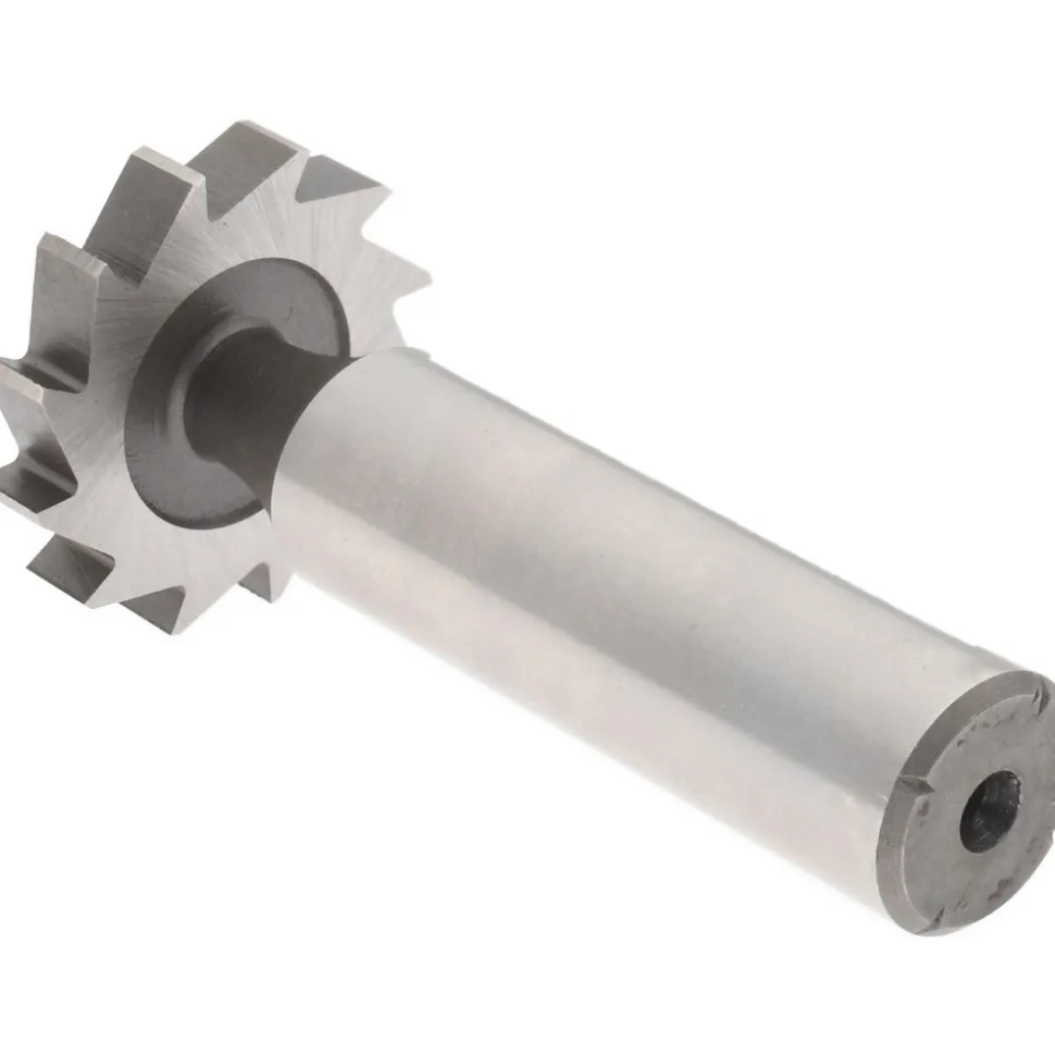 Woodruff Keyseat Cutter: 1" Cut Dia, 3/16" Cut Width, 1/2" Shank Dia, Straight Tooth