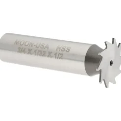 Woodruff Keyseat Cutter: 3/4" Cut Dia, 1/32" Cut Width, 1/2" Shank Dia, Straight Tooth