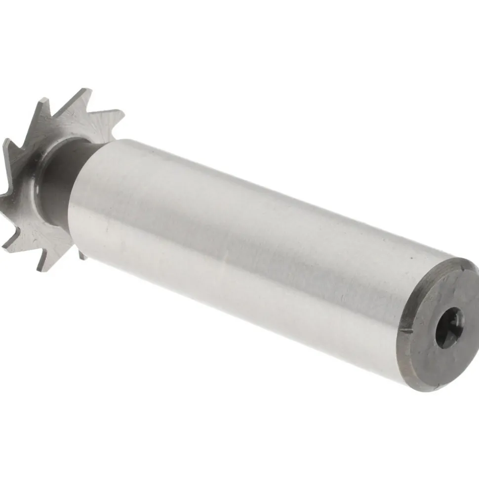 Woodruff Keyseat Cutter: 3/4" Cut Dia, 1/32" Cut Width, 1/2" Shank Dia, Straight Tooth