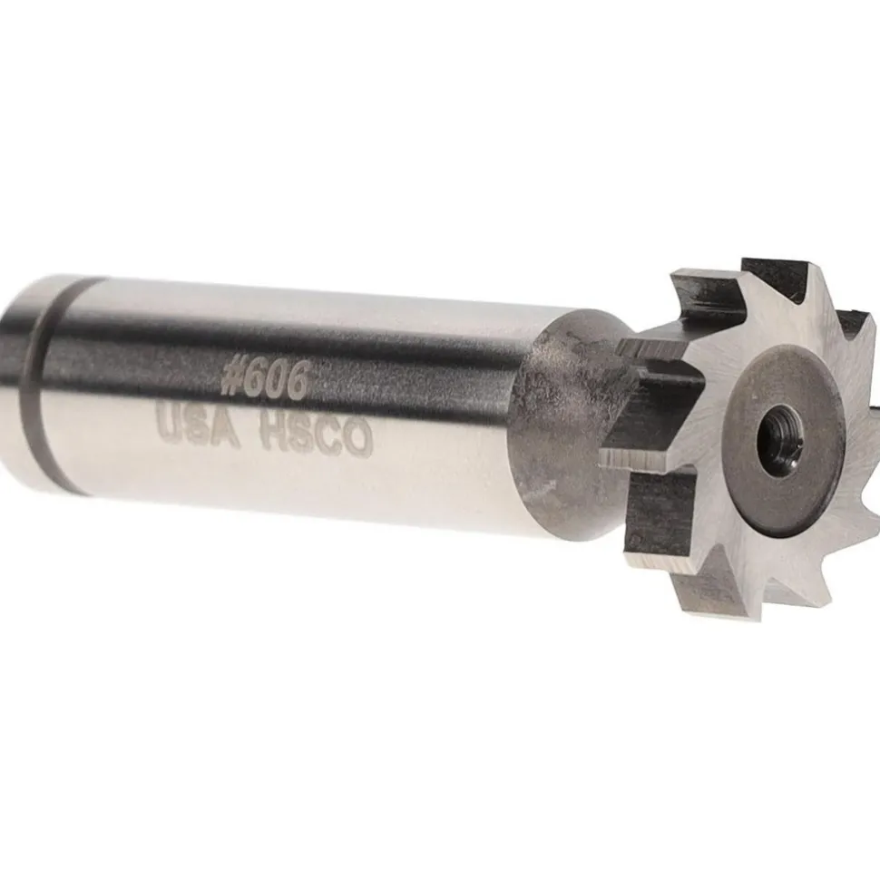 Woodruff Keyseat Cutter: 3/4" Cut Dia, 3/16" Cut Width, 1/2" Shank Dia, Straight Tooth