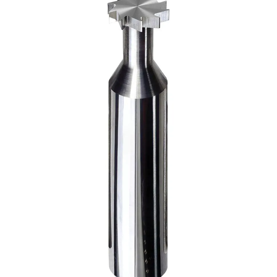 Woodruff Keyseat Cutter: 1/4" Cut Dia, 1/4" Shank Dia, Straight Tooth