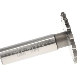 Woodruff Keyseat Cutter: 1-1/2" Cut Dia, 7/64" Cut Width, 1/2" Shank Dia, Straight Tooth