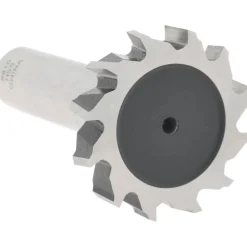 Woodruff Keyseat Cutter: 1-1/4" Cut Dia, 1/4" Cut Width, 1/2" Shank Dia, Staggered Tooth