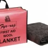 Wool Fire Blanket in Tote Bag