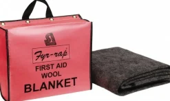 Wool Fire Blanket in Tote Bag