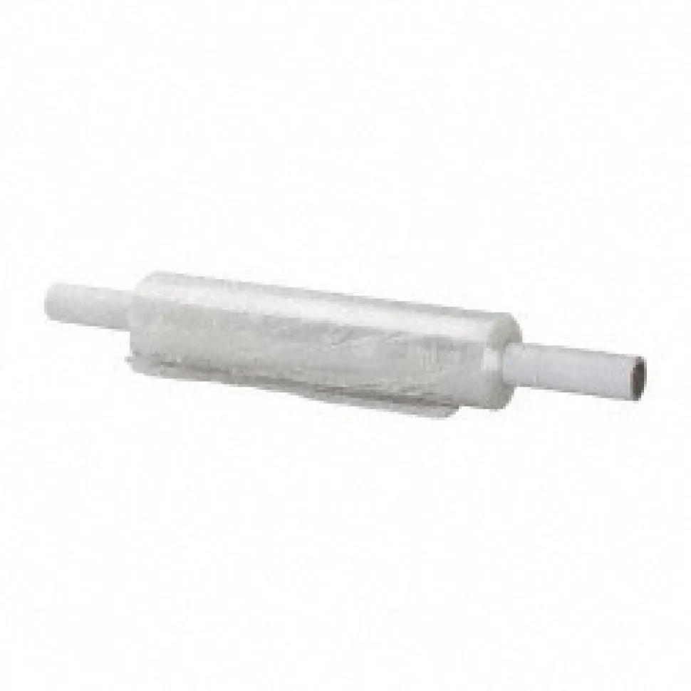 15" x 1,000' 80 Gauge Clear Hand Held Stretch & Pallet Wrap with Extended Core