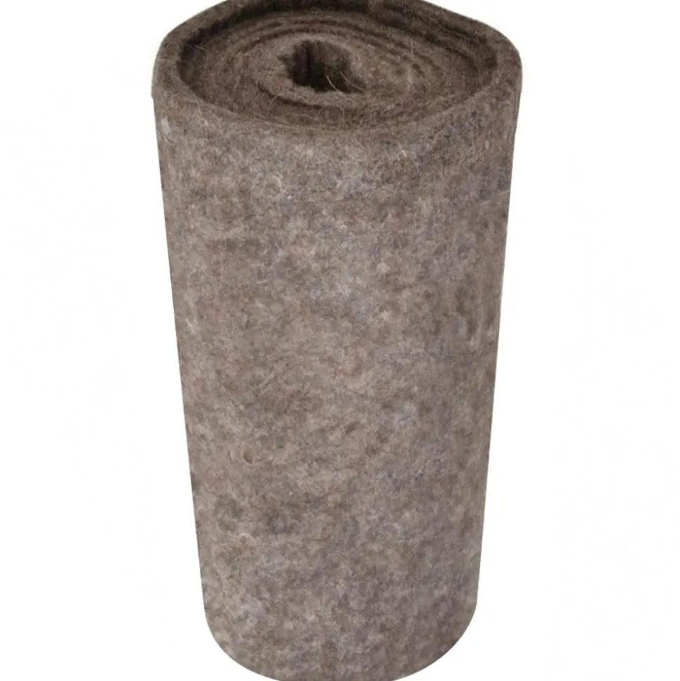 12 x 72 x 3/16" Gray Pressed Wool Felt Sheet