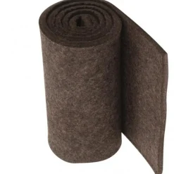 12 x 72 x 1/2" Gray Pressed Wool Felt Sheet