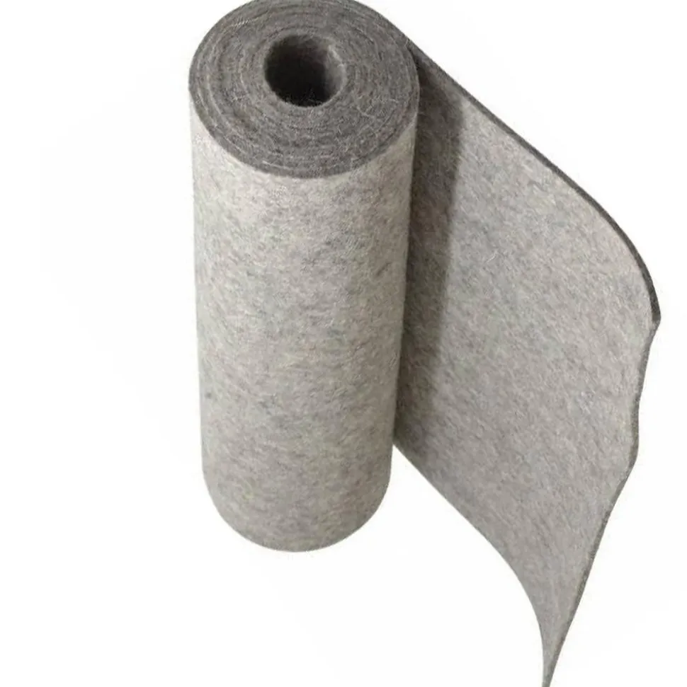 12 x 60 x 1/8" Gray Pressed Wool Felt Sheet